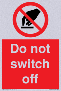 Do not switch off 